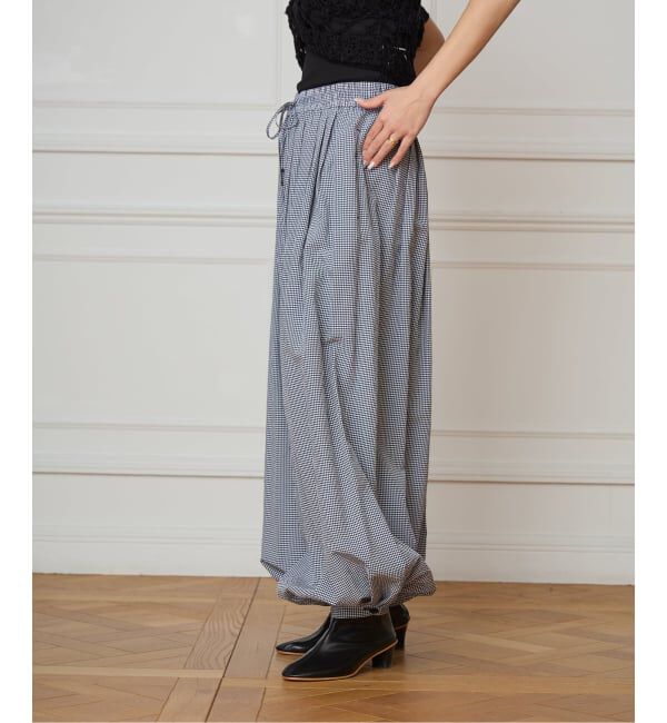 IENA LA BOUCLE「IENA LA BOUCLE ギンガムチェックバルーンレッグパンツ」|その他|