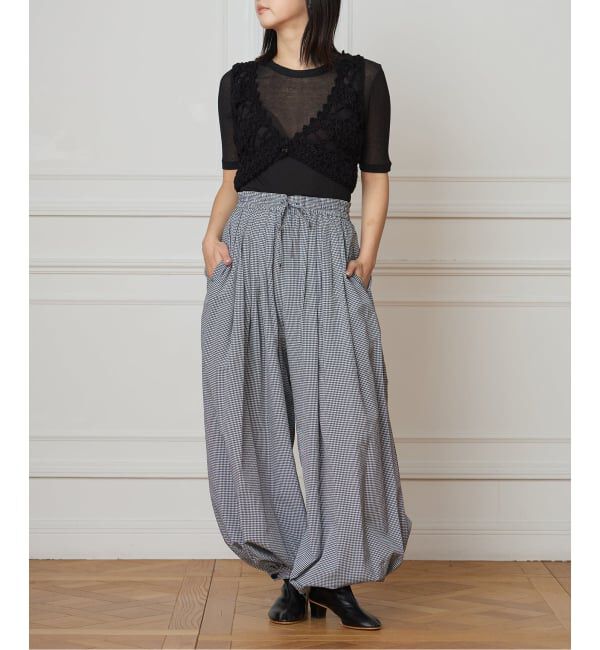 IENA LA BOUCLE「IENA LA BOUCLE ギンガムチェックバルーンレッグパンツ」|その他|