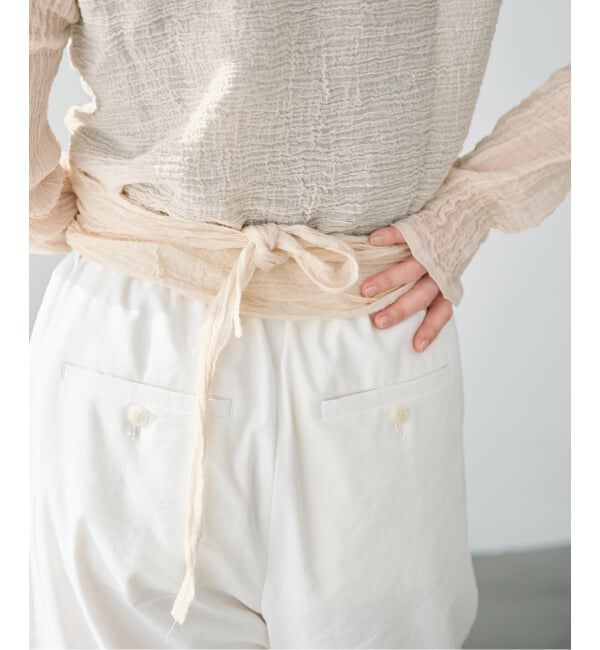 IENA「《予約》LES ATELIERS FRANCAIS DE CONFECTION Cache Coeur PE26JPCACHE」|シャツ・ブラウス|