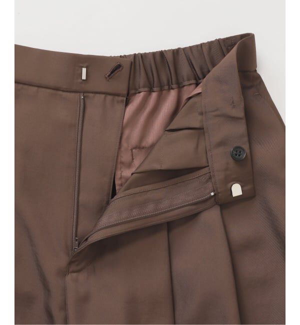 IENA「《洗濯機洗い可》UVカット/接触冷感 ツイルコクーンスラックス」|スラックス|