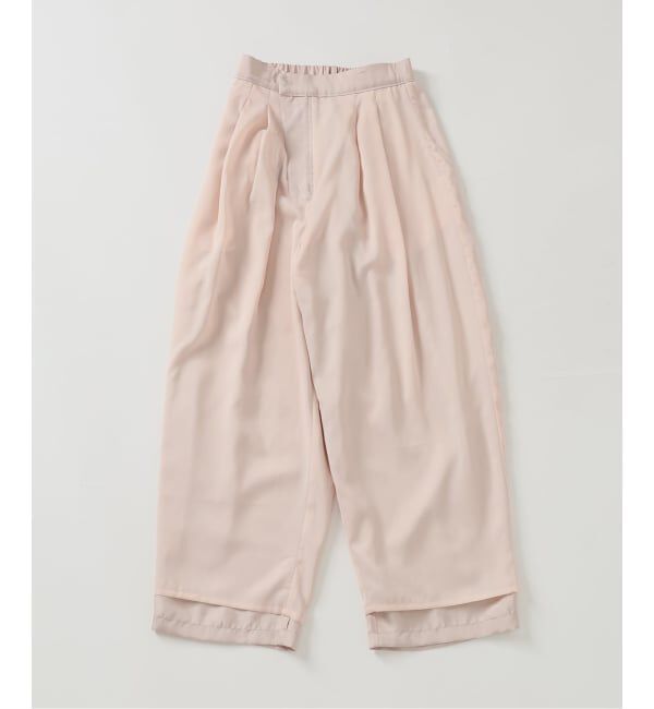 IENA「《洗濯機洗い可》UVカット/接触冷感 ツイルコクーンスラックス」|スラックス|