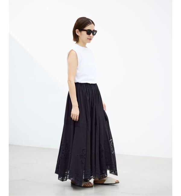 IENA「《追加5予約》コットンレーススカート」|スカート|