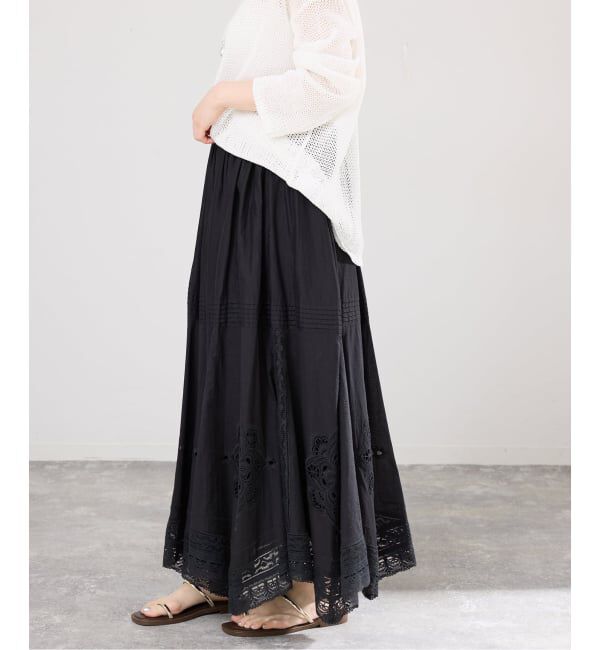 IENA「《追加5予約》コットンレーススカート」|スカート|