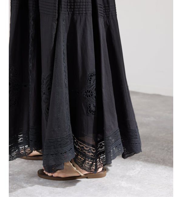 IENA「《追加5予約》コットンレーススカート」|スカート|