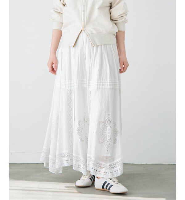 IENA「《追加5予約》コットンレーススカート」|スカート|