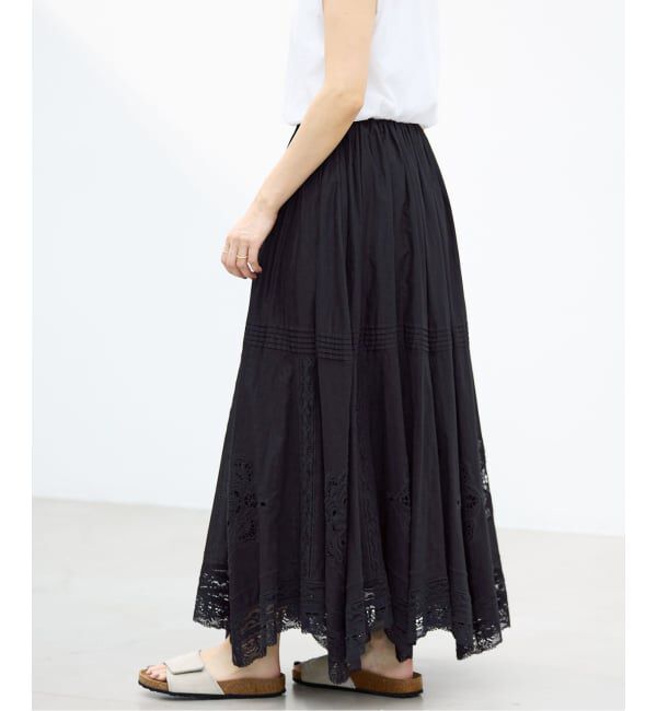 IENA「《追加5予約》コットンレーススカート」|スカート|