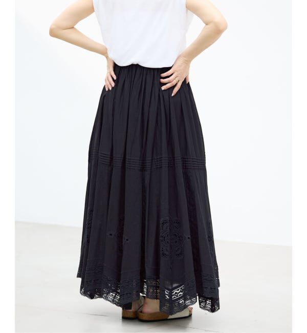 IENA「《追加5予約》コットンレーススカート」|スカート|