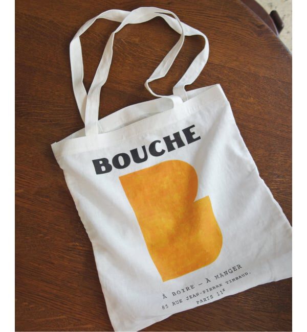 SLOBE IENA「《WEB限定/追加予約》BOUCHE SLOBE別注 リネントートバッグ」|トートバッグ|オレンジ