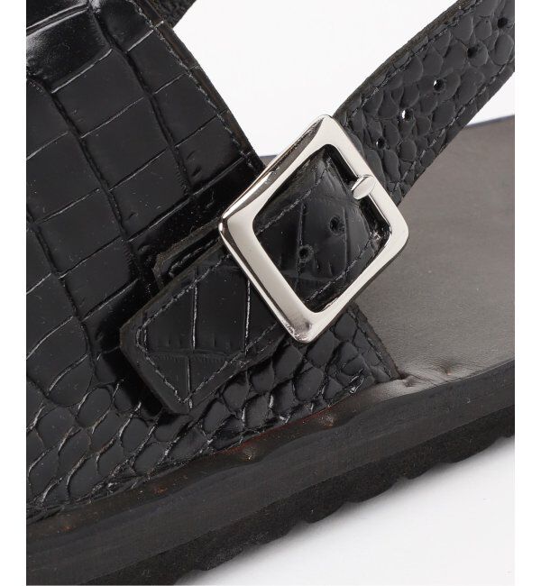 EDIFICE「【JUTTA NEUMANN / ユッタ ニューマン】別注 SAM w BS エンボスクロコ」|サンダル|