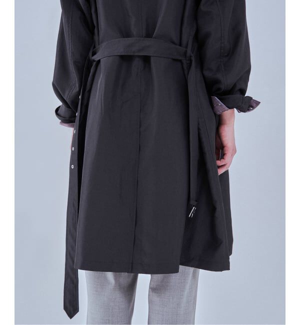 EDIFICE「ライトウェイト タフタ コート」|ステンカラーコート|