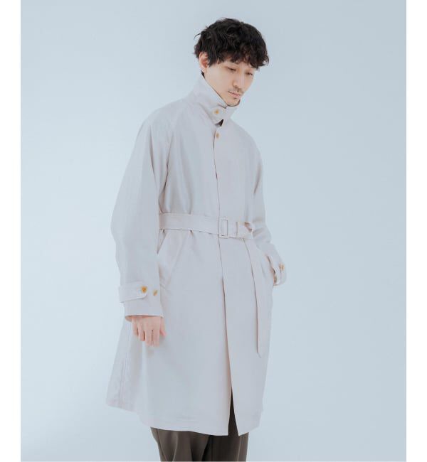 EDIFICE「ライトウェイト タフタ コート」|ステンカラーコート|