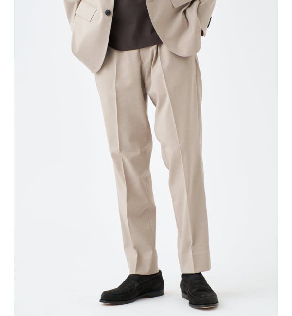 EDIFICE「"抗菌防臭＆シワ防止機能" ワルツ ツイル テーパードパンツ」|スラックス|