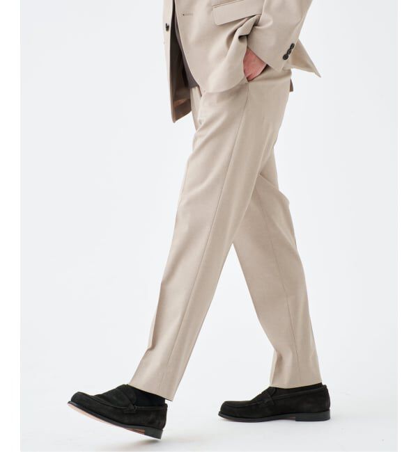 EDIFICE「"抗菌防臭＆シワ防止機能" ワルツ ツイル テーパードパンツ」|スラックス|