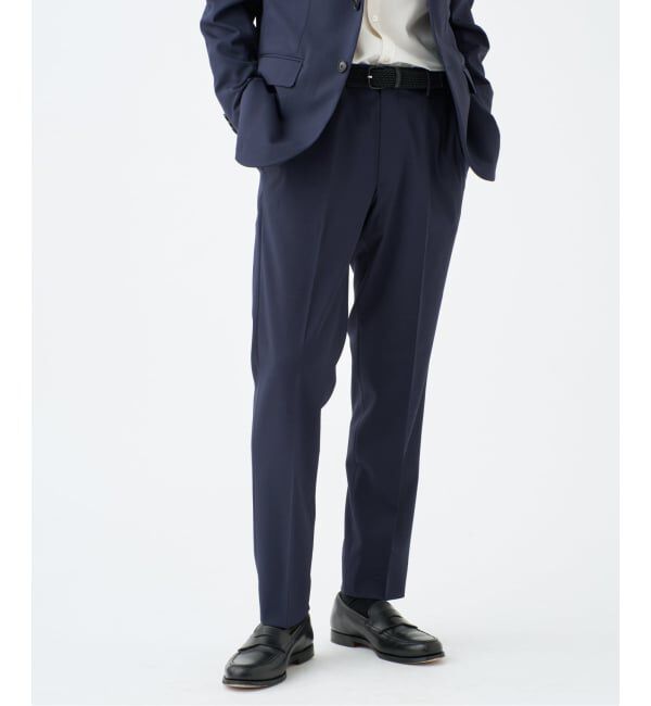 EDIFICE「"抗菌防臭＆シワ防止機能" ワルツ ツイル テーパードパンツ」|スラックス|