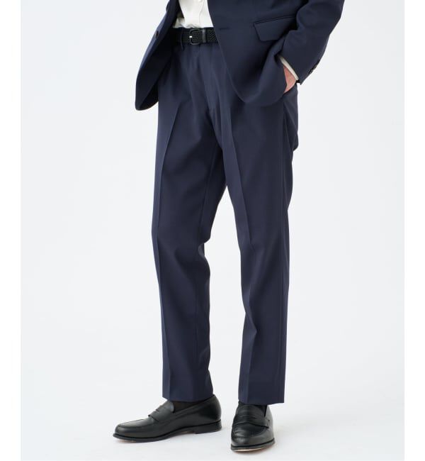 EDIFICE「"抗菌防臭＆シワ防止機能" ワルツ ツイル テーパードパンツ」|スラックス|