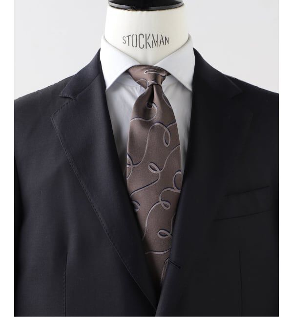 EDIFICE「Holliday & Brown(ホリデー & ブラウン) Jacquard Geometric タイ」|ネクタイ・蝶ネクタイ|ブラウン B