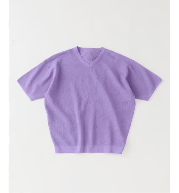 EDIFICE「《予約》LINEN LUXE Vネック ニット」|Tシャツ・カットソー|