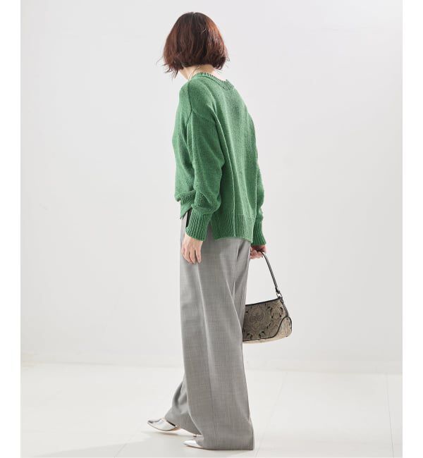 journal standard L'essage「【金子綾さん着用】コットンTAPEワイドプルオーバー」|ニット・セーター|