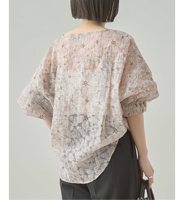 journal standard L'essage「《追加》オーガンジーニュアンスノーカラーシャツ」|シャツ・ブラウス|