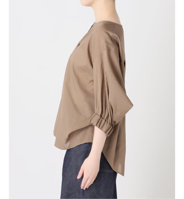 journal standard L'essage「《追加》オーガンジーニュアンスノーカラーシャツ」|シャツ・ブラウス|