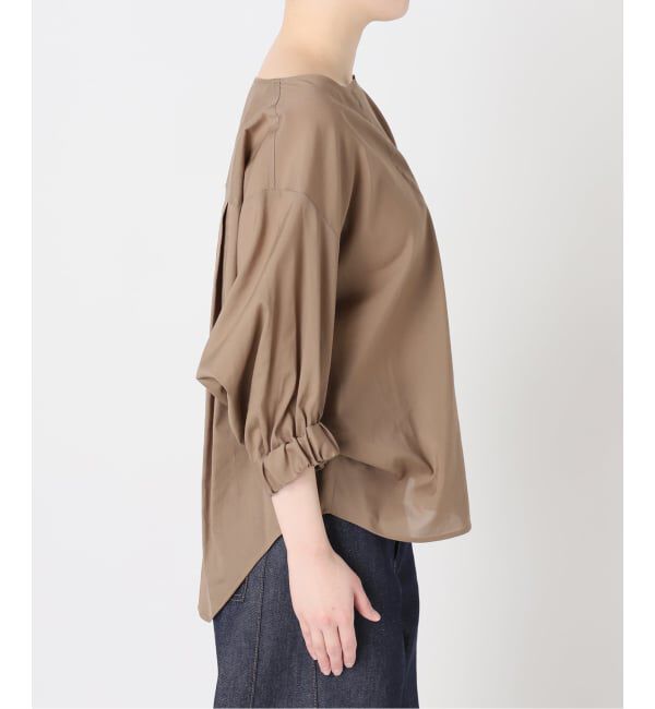 journal standard L'essage「《追加》オーガンジーニュアンスノーカラーシャツ」|シャツ・ブラウス|