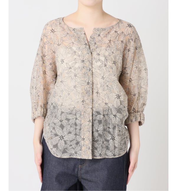 journal standard L'essage「《追加》オーガンジーニュアンスノーカラーシャツ」|シャツ・ブラウス|