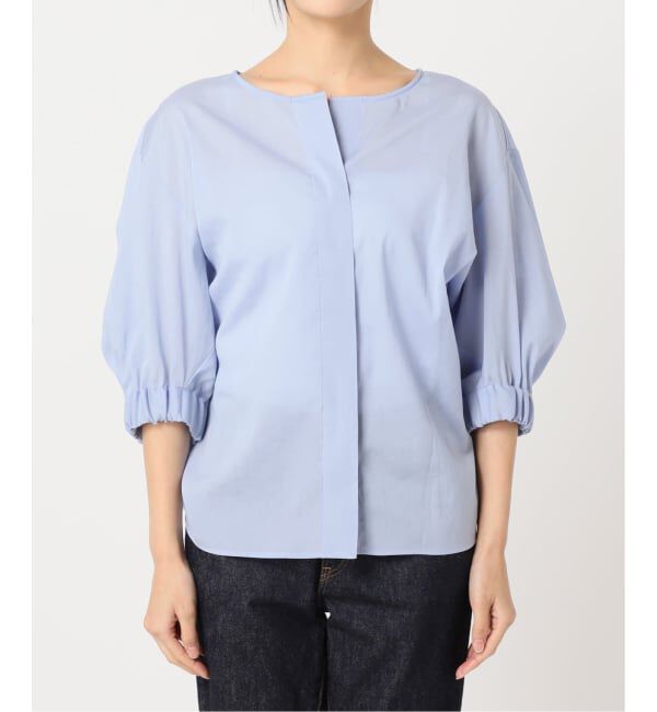 journal standard L'essage「《追加》オーガンジーニュアンスノーカラーシャツ」|シャツ・ブラウス|