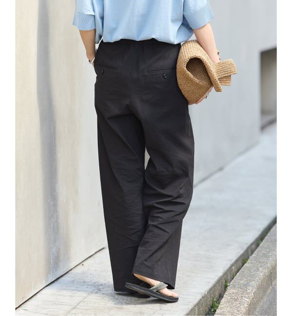 JOURNAL STANDARD「《追加》ウォッシャブルコットンリネンIVISストレートパンツ」|その他|