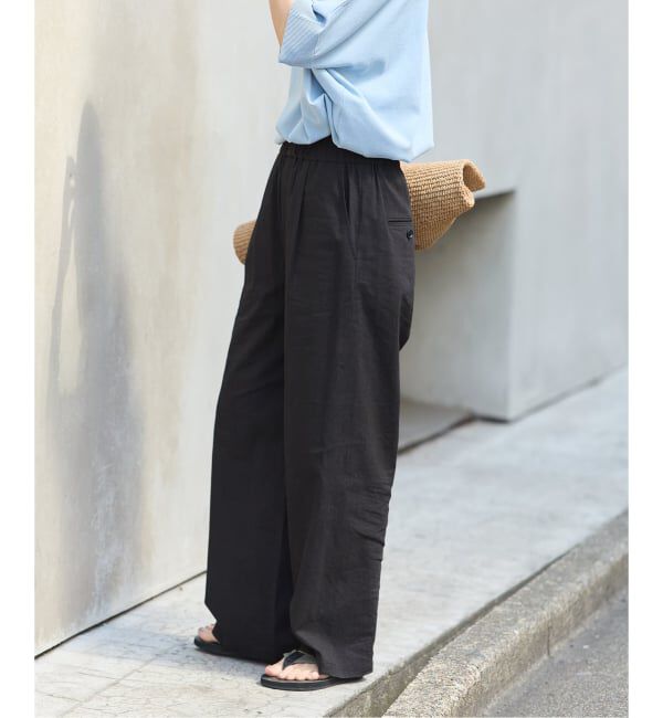 JOURNAL STANDARD「《追加》ウォッシャブルコットンリネンIVISストレートパンツ」|その他|