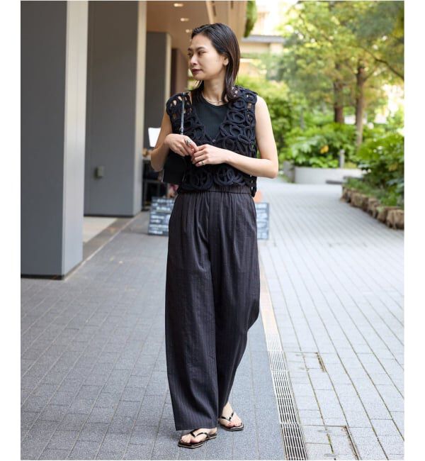 JOURNAL STANDARD「《追加》ウォッシャブルコットンリネンIVISストレートパンツ」|その他|