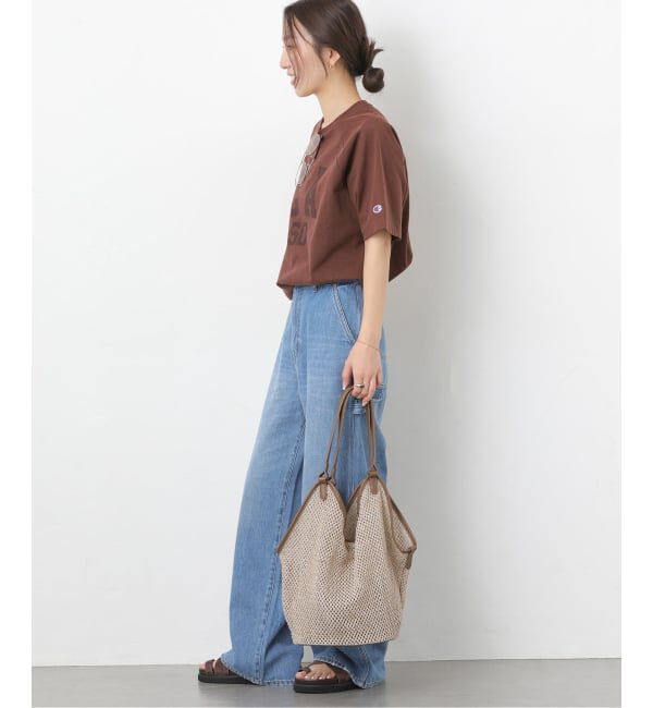 JOURNAL STANDARD relume「別注【Champion/チャンピオン】16s/1 Jersey TEE Bleach Wash：Tシャツ」|Tシャツ・カットソー|