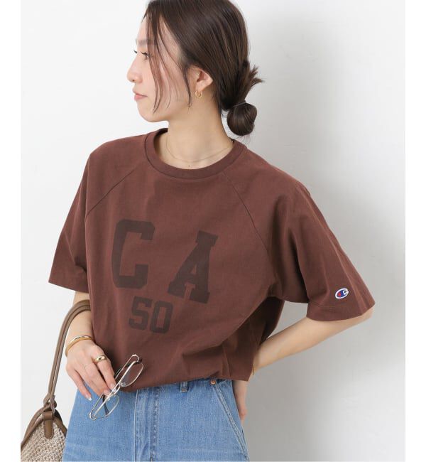 JOURNAL STANDARD relume「別注【Champion/チャンピオン】16s/1 Jersey TEE Bleach Wash：Tシャツ」|Tシャツ・カットソー|