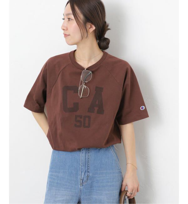 JOURNAL STANDARD relume「別注【Champion/チャンピオン】16s/1 Jersey TEE Bleach Wash：Tシャツ」|Tシャツ・カットソー|