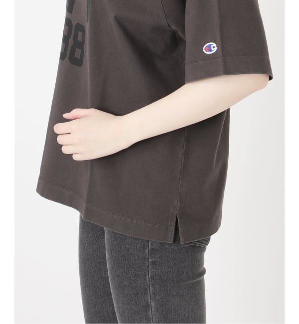 JOURNAL STANDARD relume「別注【Champion/チャンピオン】16s/1 Jersey TEE Bleach Wash：Tシャツ」|Tシャツ・カットソー|