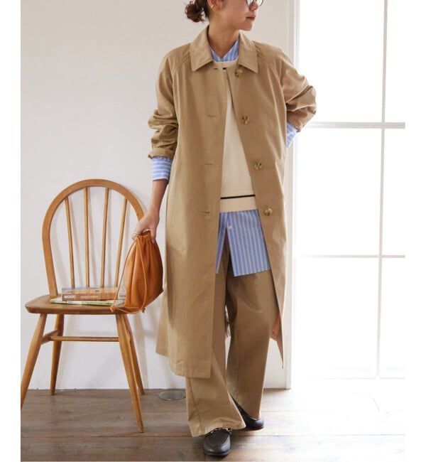 JOURNAL STANDARD relume「《追加2》スーピマコットンステンカラーコート」|ステンカラーコート|