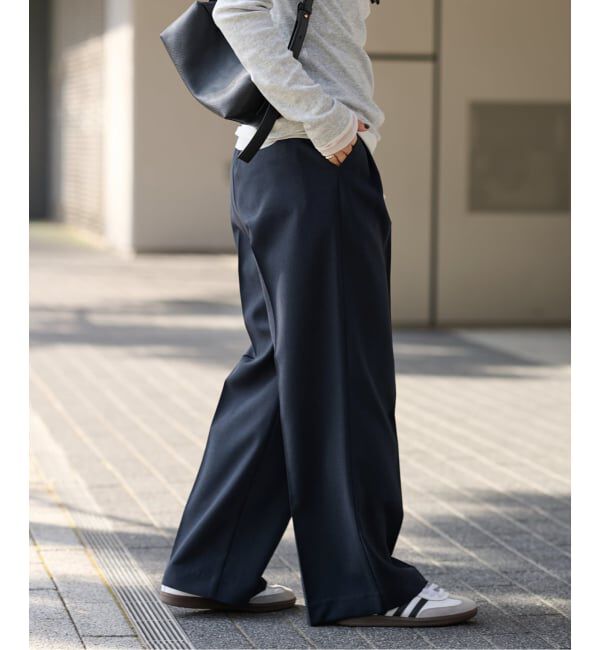 JOURNAL STANDARD relume「《WEB限定追加2》マットウースフレアタックパンツ」|スラックス|