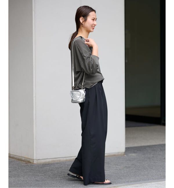 FRAMeWORK「≪WEB限定追加≫ウォッシャブルTWタックワイドパンツ」|スラックス|