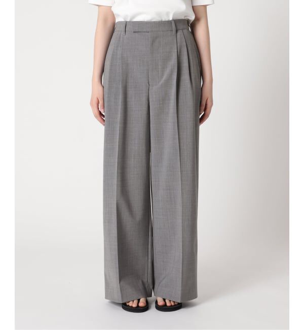 FRAMeWORK「≪WEB限定追加≫ウォッシャブルTWタックワイドパンツ」|スラックス|