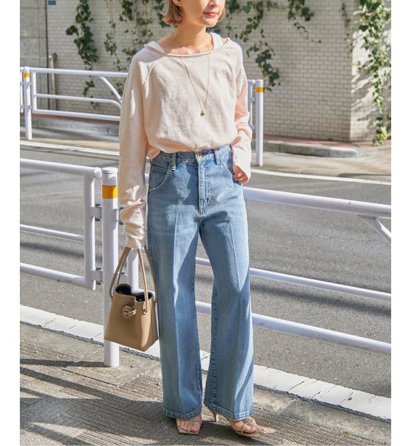 Spick and Span「《WEB限定 / 追加》コットンスラブクルーネックプルオーバー」|Tシャツ・カットソー|