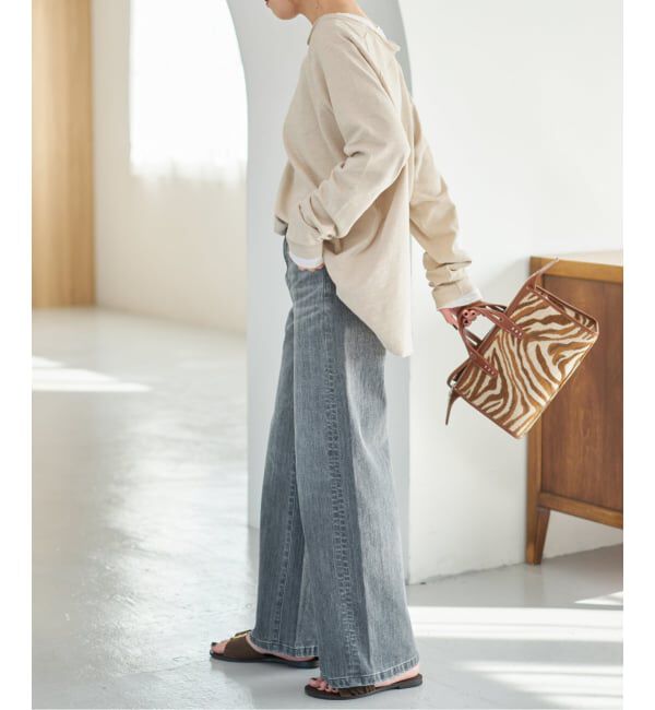 Spick and Span「《WEB限定 / 追加》コットンスラブクルーネックプルオーバー」|Tシャツ・カットソー|