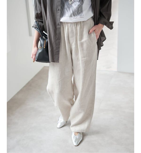 Spick and Span「エアリーリネンイージーパンツ」|その他|