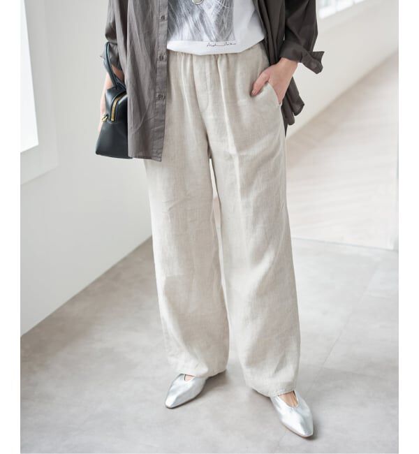 Spick and Span「エアリーリネンイージーパンツ」|その他|