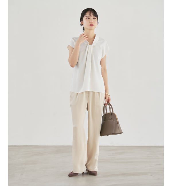 NOBLE「《追加》ボウタイライクノースリブラウス」|シャツ・ブラウス|