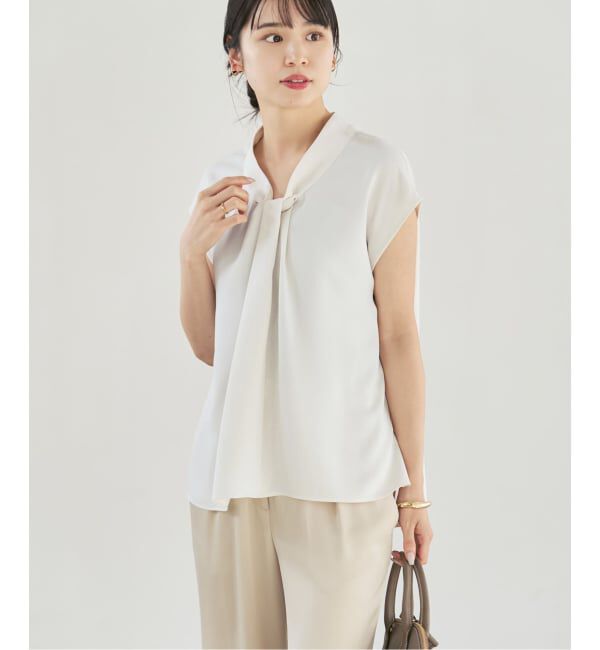 NOBLE「《追加》ボウタイライクノースリブラウス」|シャツ・ブラウス|