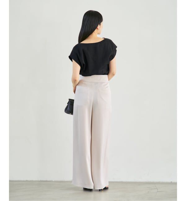 NOBLE「《セットアップ対応》ファジーリネンタックショルダーブラウス」|シャツ・ブラウス|