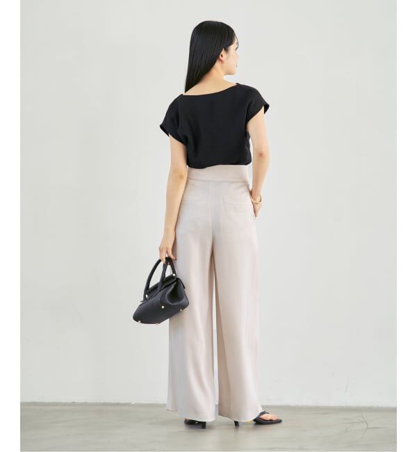 NOBLE「《セットアップ対応》ファジーリネンタックショルダーブラウス」|シャツ・ブラウス|