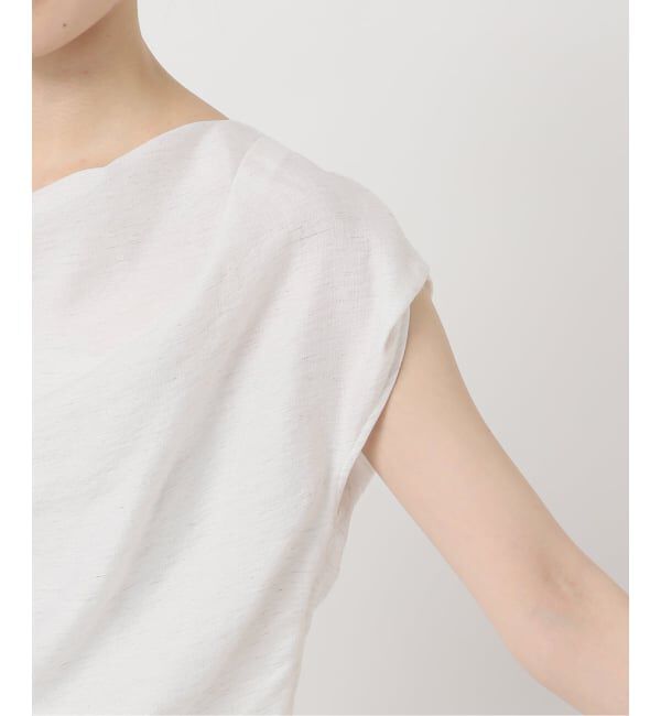 NOBLE「《セットアップ対応》ファジーリネンタックショルダーブラウス」|シャツ・ブラウス|