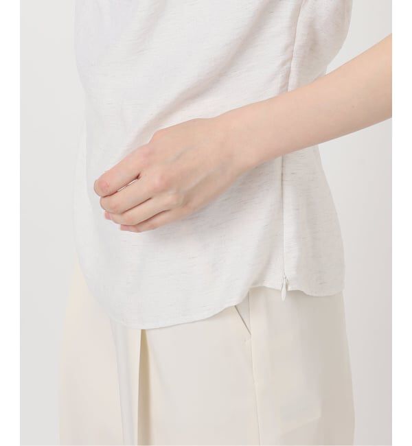 NOBLE「《セットアップ対応》ファジーリネンタックショルダーブラウス」|シャツ・ブラウス|