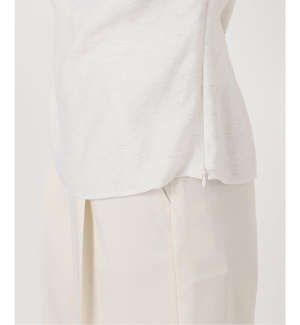 NOBLE「《セットアップ対応》ファジーリネンタックショルダーブラウス」|シャツ・ブラウス|