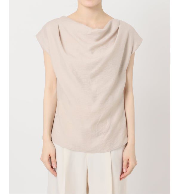 NOBLE「《セットアップ対応》ファジーリネンタックショルダーブラウス」|シャツ・ブラウス|